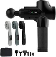 💪 flx fitt pro2 massage gun: intelligent percussion therapy for deep tissue muscle recovery with pain relief - includes 3 flx fitt athletic quality resistance bands logo