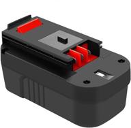 🔋 3600mah 18v replacement battery for black and decker hpb18 power tools logo