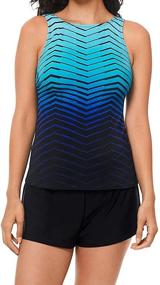 img 3 attached to Reebok Womens Performance Tankini Bathing