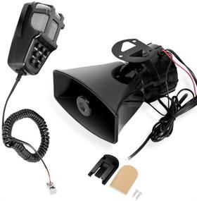 img 4 attached to MOTLTECH 100W 12V 7-Tone Emergency Sound Amplifier Car Siren Speaker Mic PA System