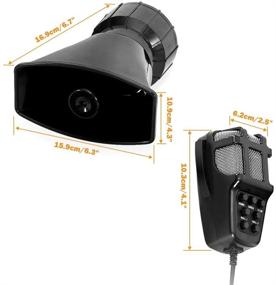 img 3 attached to MOTLTECH 100W 12V 7-Tone Emergency Sound Amplifier Car Siren Speaker Mic PA System