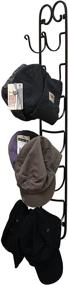 img 2 attached to Bronze Multi-Functional Wall Mount Rack: 🧺 Towel, Wine, and Hat Organizer by DecoBros