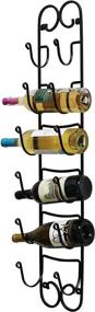 img 3 attached to Bronze Multi-Functional Wall Mount Rack: 🧺 Towel, Wine, and Hat Organizer by DecoBros