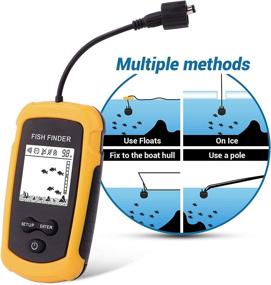 img 2 attached to 🎣 Portable Fish Finder with Sonar Sensor: Ideal for Boats, Kayaks, Ice Fishing, and More!