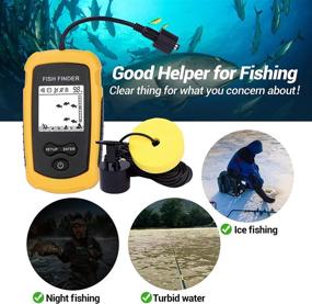 img 1 attached to 🎣 Portable Fish Finder with Sonar Sensor: Ideal for Boats, Kayaks, Ice Fishing, and More!
