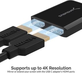 img 1 attached to Sabrent Adapter Supports Monitors Compatible