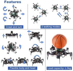 img 2 attached to Freenove Hexapod Robot Kit for Raspberry Pi 4 B 3 B+ B A+: Walking, Balancing, Live Video, Face Recognition