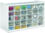 🗄️ artbin 6830pc wall mountable storage cabinet: 30 drawer art & craft organizer for clear/white organization logo