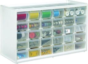 img 4 attached to 🗄️ ArtBin 6830PC Wall Mountable Storage Cabinet: 30 Drawer Art & Craft Organizer for Clear/White Organization