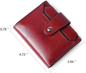 img 1 attached to BROMEN Wallets Leather Blocking Zipper Women's Handbags & Wallets in Wallets