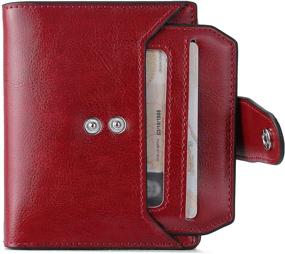 img 4 attached to BROMEN Wallets Leather Blocking Zipper Women's Handbags & Wallets in Wallets