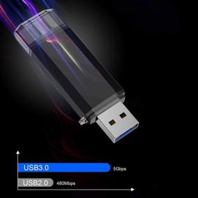 img 3 attached to 💾 Флеш-накопитель типа C: 32 ГБ Dual OTG USB C+ USB 3.0, Водонепроницаемая память для компьютера, MacBook, Chromebook Pixel, Samsung Galaxy (TYPE-C32GB)