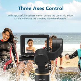 img 4 attached to 🎥 INKEE 3-Axis Handheld Gimbal Stabilizer: Anti-Shake, Tripod, Time-Lapse Shooting - GoPro, Insta360, One R, OSMO Action Compatible