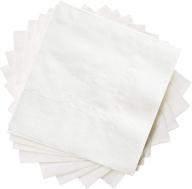 🍹 [500 count] bulk white beverage napkins, 1-ply cocktail napkins for restaurants and bars - paper napkins logo