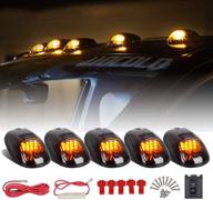 🚚 hocolo amber led cab marker lights: enhance your truck's style & safety! logo