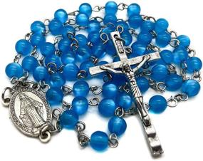 img 4 attached to 📿 Turquoise Miraculous Boys' Jewelry for Necklaces by Nazareth Store: Perfect Catholic Accessories