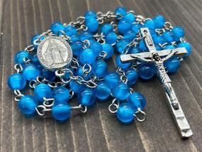 img 3 attached to 📿 Turquoise Miraculous Boys' Jewelry for Necklaces by Nazareth Store: Perfect Catholic Accessories