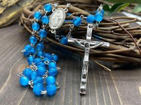 img 1 attached to 📿 Turquoise Miraculous Boys' Jewelry for Necklaces by Nazareth Store: Perfect Catholic Accessories