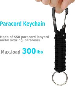 img 2 attached to 🔑 EOTW Paracord Keychain with Carabiner - Durable Key Clip for Men and Women for Better SEO