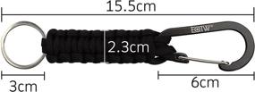 img 3 attached to 🔑 EOTW Paracord Keychain with Carabiner - Durable Key Clip for Men and Women for Better SEO