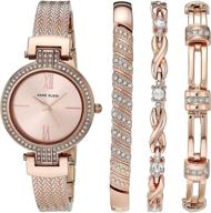 🕰️ stylish anne klein dress watch: women's watches collection logo