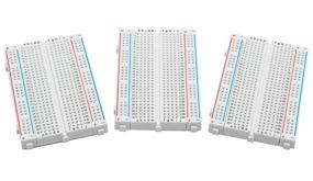 img 4 attached to Breadboard Solderless Prototype PCB Board - ALLUS BB-009: 3pcs 400 Pin with 4 Power Rails, Double Sided Tape - Ideal for Raspberry Pi and Arduino Projects