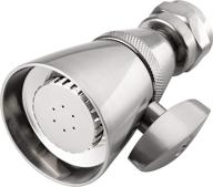 🚿 pacific bay kelso 1.75-inch brass shower head (brushed satin nickel) logo