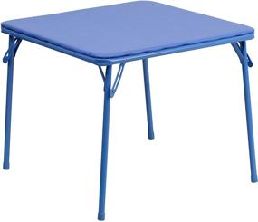 img 3 attached to 🎨 Versatile and Fun: Flash Furniture Kids Blue Folding Table - Perfect for Playtime and Activities
