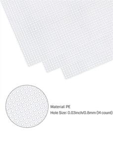 img 1 attached to 🔨 Versatile Plastic Mesh Canvas Sheets with Sewing Tools for Embroidery, Cross-Stitch, and DIY Crafts – Pllieay 10 Pieces, 14 Count