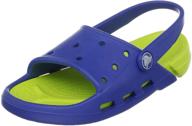 👟 cool and comfortable: crocs kids' electro slide for fun adventures! logo
