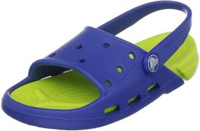 img 4 attached to 👟 Cool and Comfortable: Crocs Kids' Electro Slide for Fun Adventures!