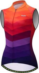 img 4 attached to 🚴 Aogda Women's Cycling Vests Jerseys: Sleeveless Bike Shirts for Team Biking - Stylish and Comfortable Sleeveless Clothing Tops and Tights for Bicycle Enthusiasts