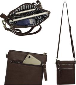 img 3 attached to Solene Organizer Detachable Wristlet Crossbody Women's Handbags & Wallets for Wallets