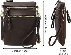 img 1 attached to Solene Organizer Detachable Wristlet Crossbody Women's Handbags & Wallets for Wallets