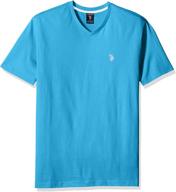 u s polo assn v neck t shirt men's clothing logo