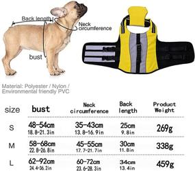 img 3 attached to 🐶 High-Quality Reflective Dog Life Vests with Portable Airbag for Large Dogs: Ultimate Swim Safety and Buoyancy with Ripstop Design - Pet Floatation Vest and Life Preserver