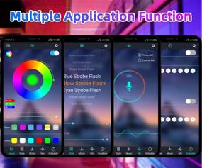 img 3 attached to 🎉 RGB LED ленты - контролируемые приложением Bluetooth полоски светодиодов с изменением цвета, синхронизирующиеся с музыкой - 16.4 фута (5 метров) - идеальное решение для вечеринок, дома и декора спальни.