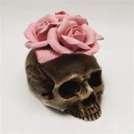 🌹 3d rose skull silicone mold: ideal diy candle, plaster & halloween decoration tool logo