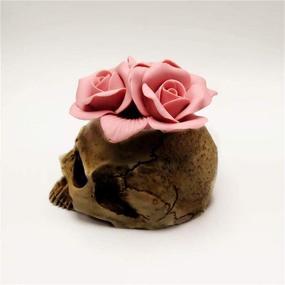img 3 attached to 🌹 3D Rose Skull Silicone Mold: Ideal DIY Candle, Plaster & Halloween Decoration Tool