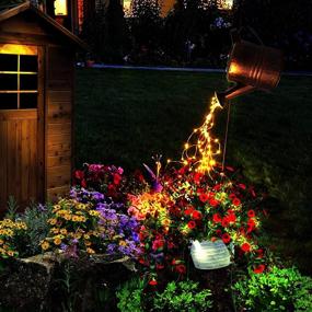 img 2 attached to 🌼 Watering Can Solar Lights: Illuminate Your Outdoor Space with Enchanting Cascade of Fairy String Lights, Creating a Romantic Ambiance for Lawn, Patio, Garden, and More!