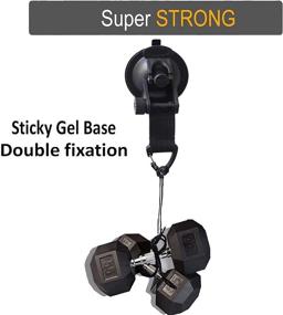 img 2 attached to 🚣 Pmsanzay 4 Pack, Heavy Duty Suction Cup Hooks Anchor with Straps, Powerful Suction Cup Tie Downs - Dual Suction, Ideal for PVC Inflatable Boat Raft Dinghy Kayak SUP