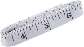 img 3 attached to 📏 Soft Tape Measure: 60-inch Double Scale Ruler for Weight Loss, Body Measurements, Sewing & Crafts - White