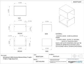 img 1 attached to BUD Industries CU 3005 Алюминиевый Корпус для Электроники - Улучшенное SEO