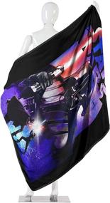 img 1 attached to 🌌 Star Wars Micro Raschel Throw Blanket: Darth Night - 46x60 Inches, Cozy & Stylish