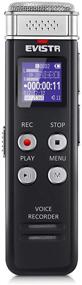 img 4 attached to EVISTR 16GB Digital Voice Activated Recorder with Playback, Upgraded Compact Tape Recorder for Lectures, Meetings, Interviews, USB Charge, MP3 - Mini Audio Recorder