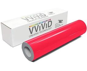 img 4 attached to Neon Pink Vinyl Roll for Cricut, Silhouette & Cameo Crafts - VViViD DECO65 Permanent Adhesive, 12" x 5ft, with Free 12" x 12" Transfer Paper