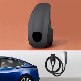 img 4 attached to 🔌 Держатель для зарядного устройства Tesla TAPTES на стену/органайзер кабелей для всех автомобилей Tesla - адаптер для зарядного устройства на стене для аксессуаров Tesla Model 3, Model Y, Model S и Model X