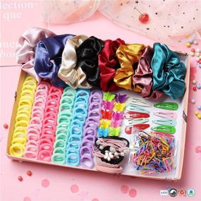 img 2 attached to Christmas Hair Accessories Variety Pack: Hair Scrunchies, Bands & Ties for Girls and Women in Assorted Colors - Perfect Christmas Gifts for Women and Teenage Girls