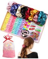 christmas hair accessories variety pack: hair scrunchies, bands & ties for girls and women in assorted colors - perfect christmas gifts for women and teenage girls logo