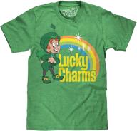 🍀 lucky leprechaun touch tee medium heather: the perfect blend of style and comfort logo